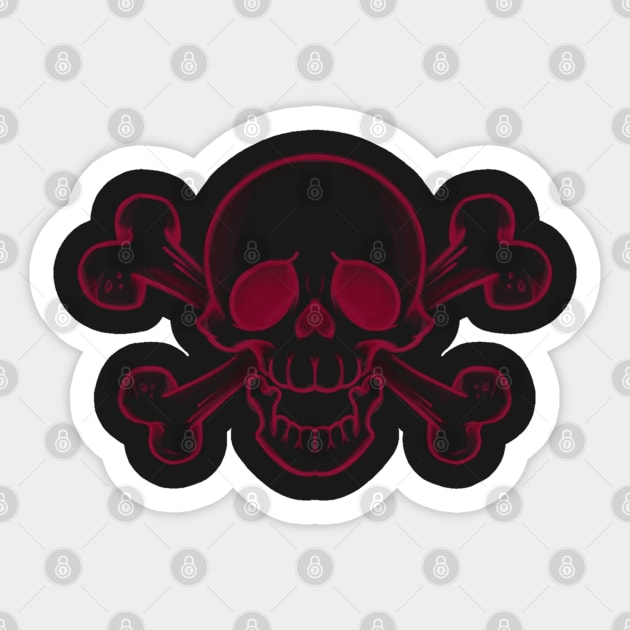 Skullybones Sticker by InkyMcStapleface